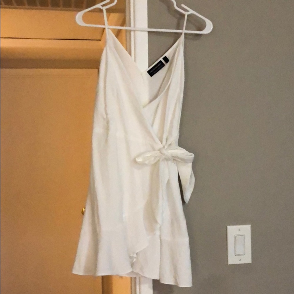 Cute white wrap dress